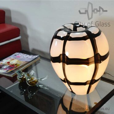 Glass lamp Check by Loranto - 36 cm