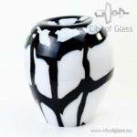 Glass lamp Check by Loranto - 36 cm