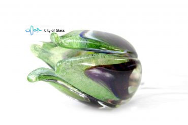 Tulp van glas groen multi 1