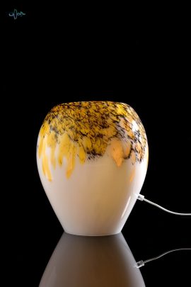 glazen lamp gold black loranto,