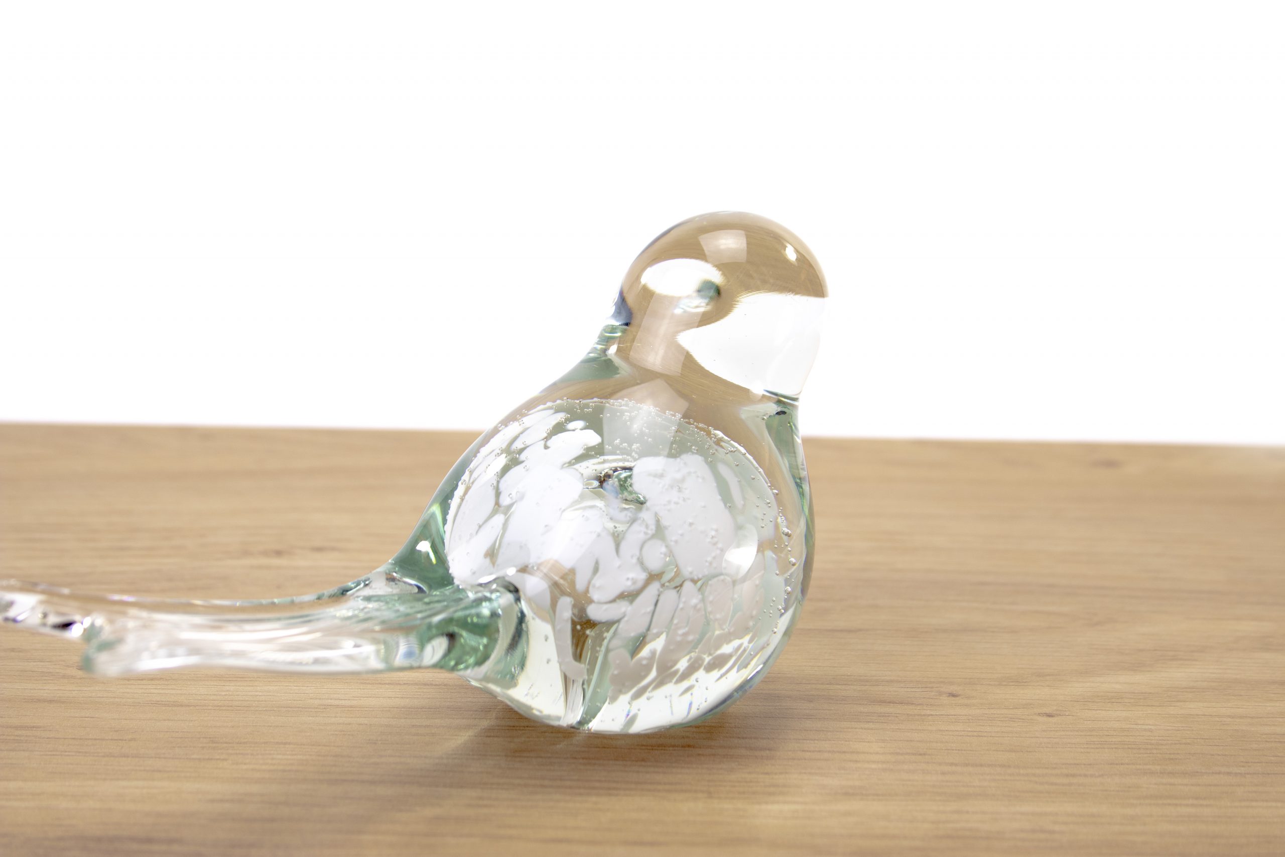 Vakantie Middellandse Zee Ananiver Wit vogeltje van glas - wit transparant - City of Glass
