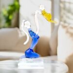 glass figurine mother and child