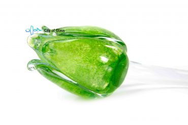 Tulp van glas groen