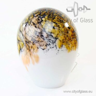Glass lamp Gold Black by Loranto - 36 cm