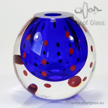 Dotted vase by Loranto - blue