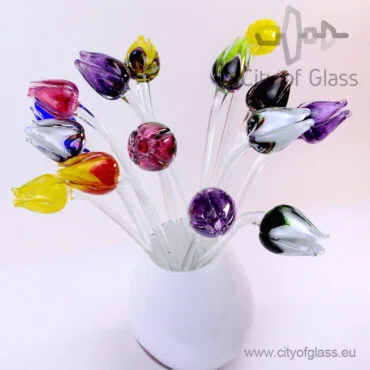 Glazen tulpen van Loranto