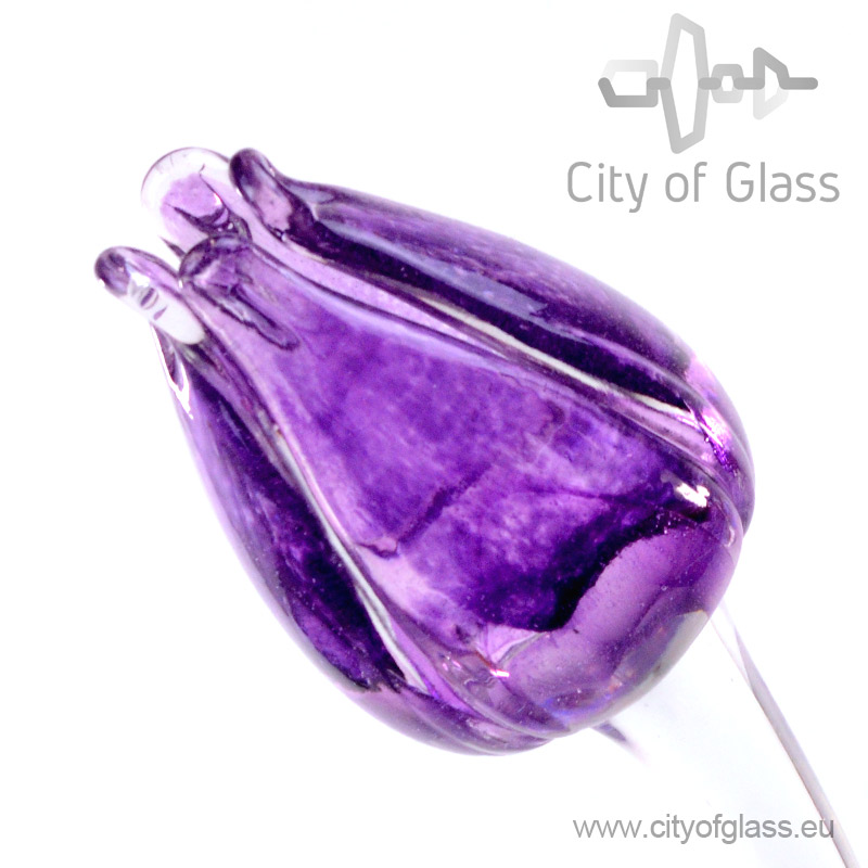 Glass Tulip By Loranto Purple Tulips Flower City Of Glass