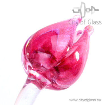 Glass tulip by Loranto - pink