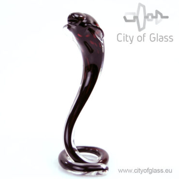 Glass cobra - black with red