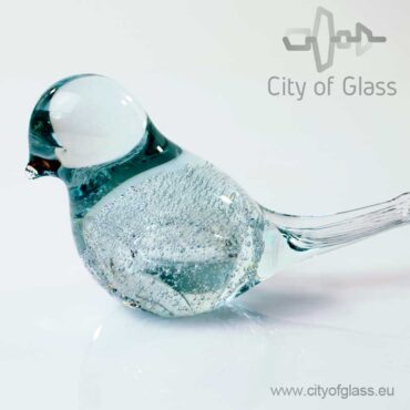 Glass bird by Loranto bubble - transparent