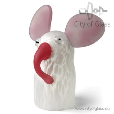 Glass elephant by Ozzaro - pink