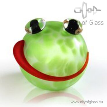 glazen kikker van Ozzaro - groen