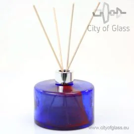 Glazen diffuser - cilinder rood/blauw