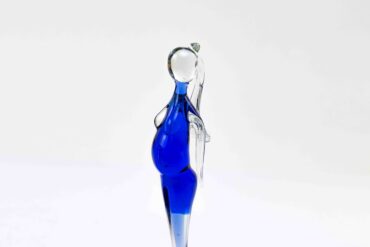 zwangere vrouw glas sculptuur van loranto,