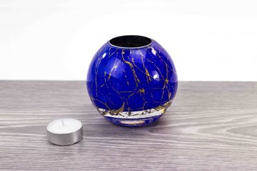 waxinelicht mini urn blauw loranto,