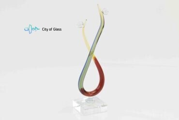 glass figurine love 25 cm,