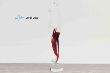 glass figurine love 30 cm,