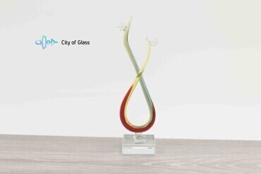 glass figurine love 25 cm