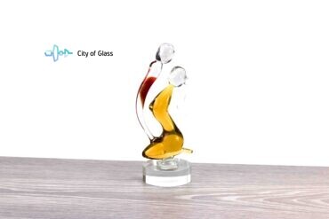glass figurine love,