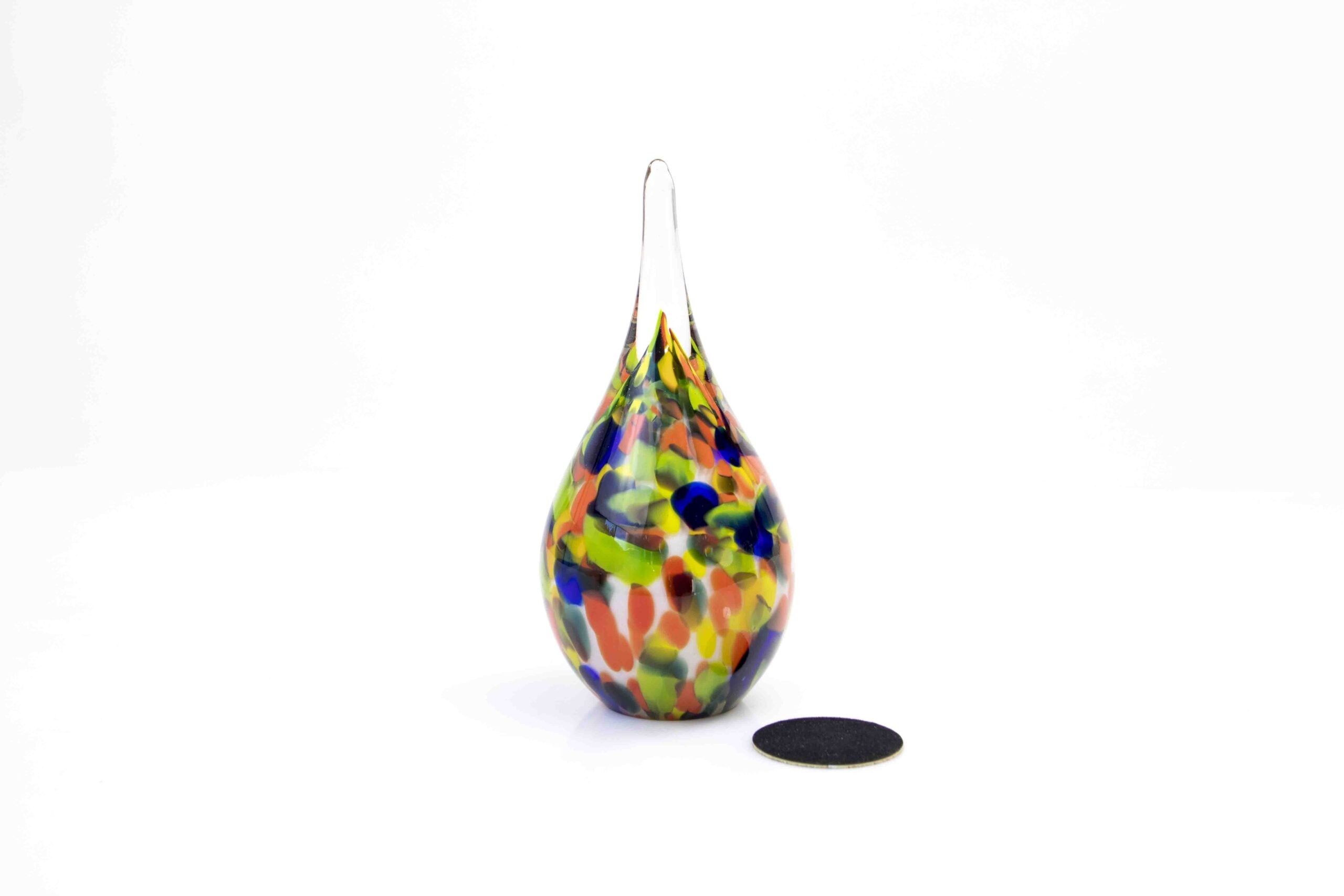 Raad Gom Lil Mini Urn Druppel multicolor - Nagedachtenis City of Glass