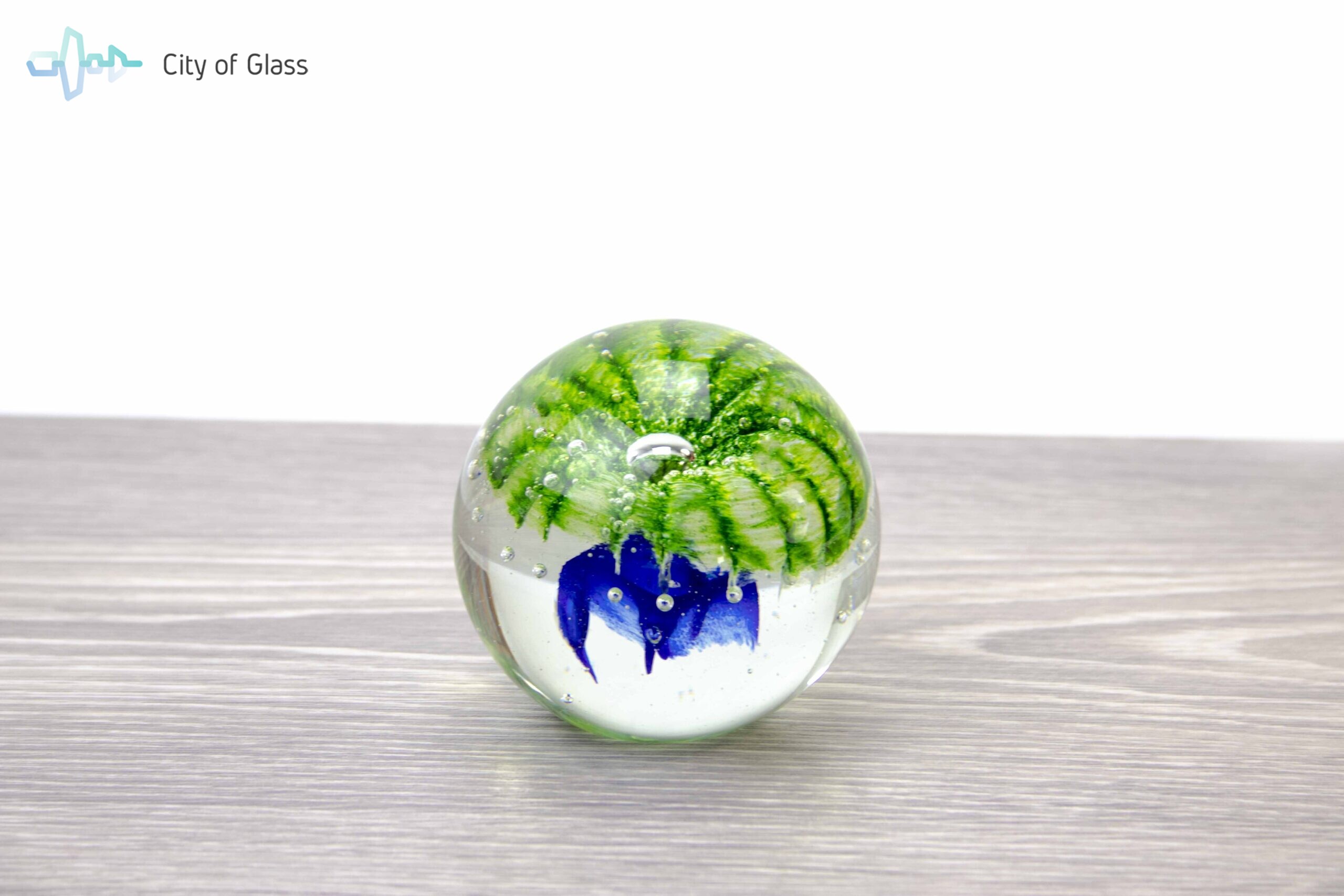 Glazen bol met bubbels - City of Glass