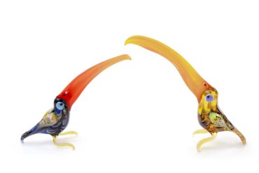 toucan made of glass