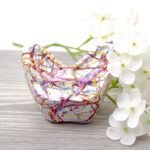 Butterfly urn metal Paint white