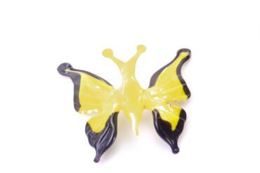 Yellow glass butterfly