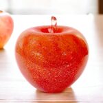 Glass red apple