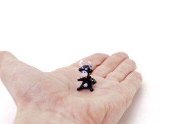 Miniature Glass Cow size