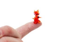 Miniature Glass Fox size