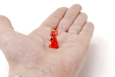 Miniature Glass Fox size