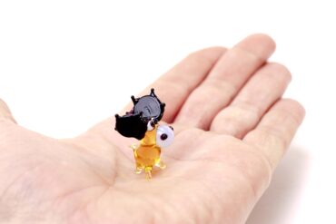 Miniature Glass Deer Size