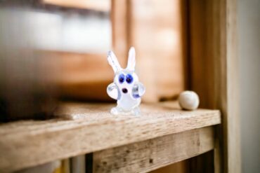 Miniature Glass Rabbit