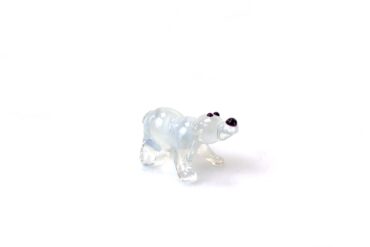 miniature glass Polar bear