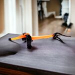 Miniature glass orange dachshund
