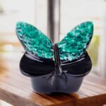 Mini Urn Butterfly Green