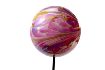 Garden decoration ball pink