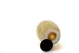 Mini Urn Bohemian Crystal Dust Gold Oval