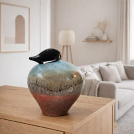 Bird “Earth & Water” | Glass Bird | Glass Animals | Figurines Decoration