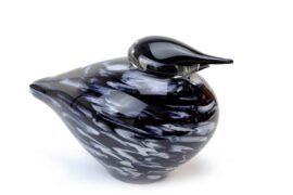 Large Glass Bird ”Color” Black