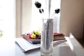 Cilinder Vaas Zilver Groot | Luxe Vaas | Interieur object