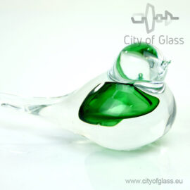 Crystal bird with colorful contrast by Ozzaro