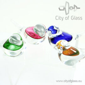 Crystal bird with colorful contrast by Ozzaro