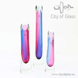 Crystal vase Aqua by Ozzaro – 25 cm, 30 cm and 40 cm