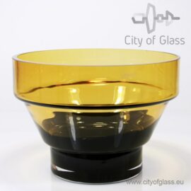 Design kom van Loranto in amber en zwart – 27 cm