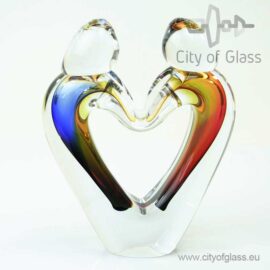 Crystal sculpture Connection by Ozzaro – 20 cm