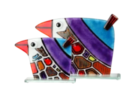 Fusion Glass Bird | Fusion glass | Kunst glas | Luxe Object |
