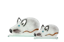 Fusion Glass Mouse | Fusing glass | Kunst glas | Luxe Object |