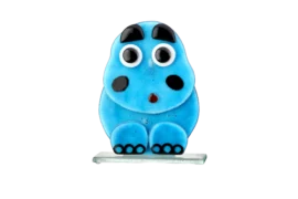 Fusion Glass Hippo | Fusing glass | Art Glass | Luxury Object |